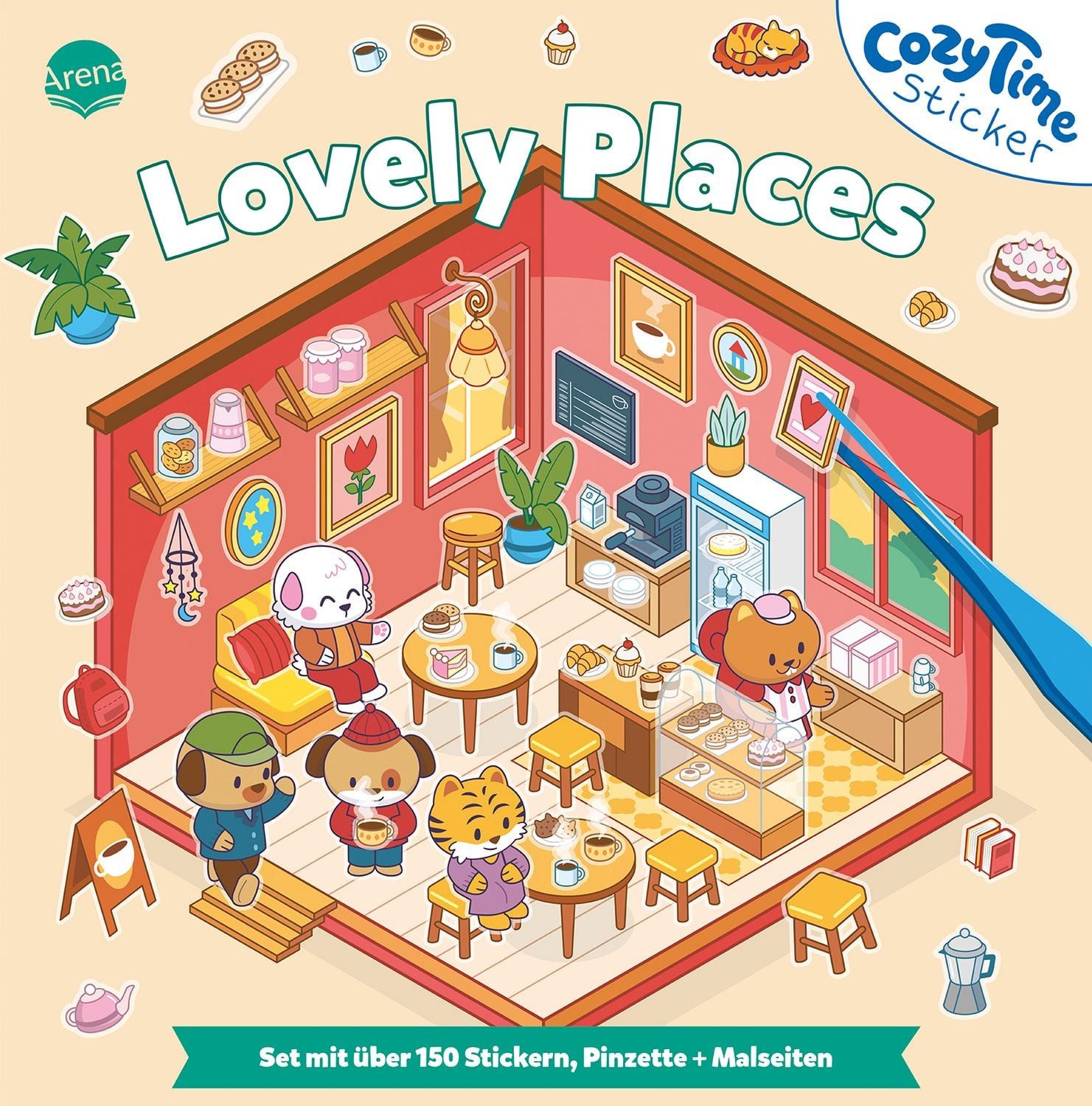 Cozy Time Sticker. Lovely Places / diverse
