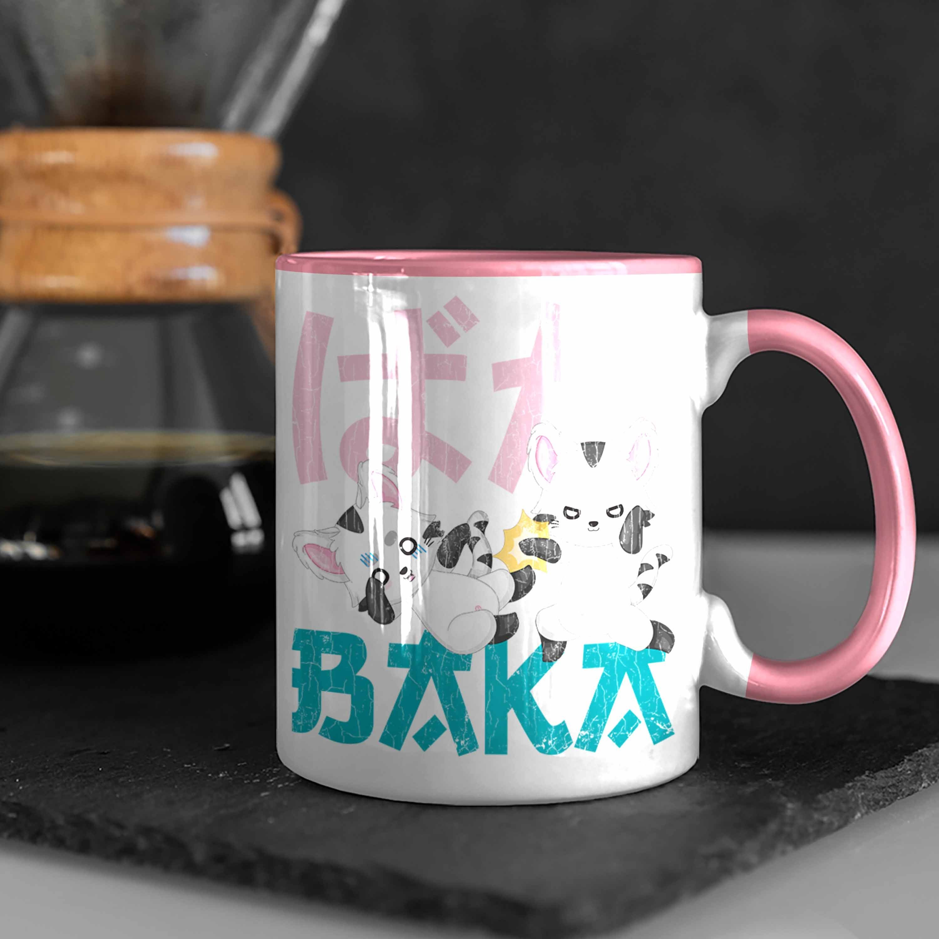 Trendation Tasse Trendation Deko Fan Kaffeetasse Baka Rosa Anime - Tasse Spruch Geschenk Geschenke Anme