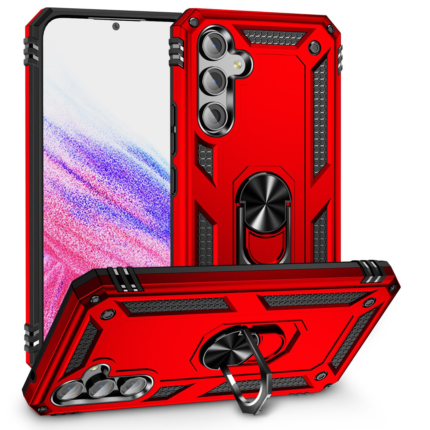Mycotech Handyhülle Outdoor Armor Case Samsung Hülle Für Samsung Galaxy A54-Rot