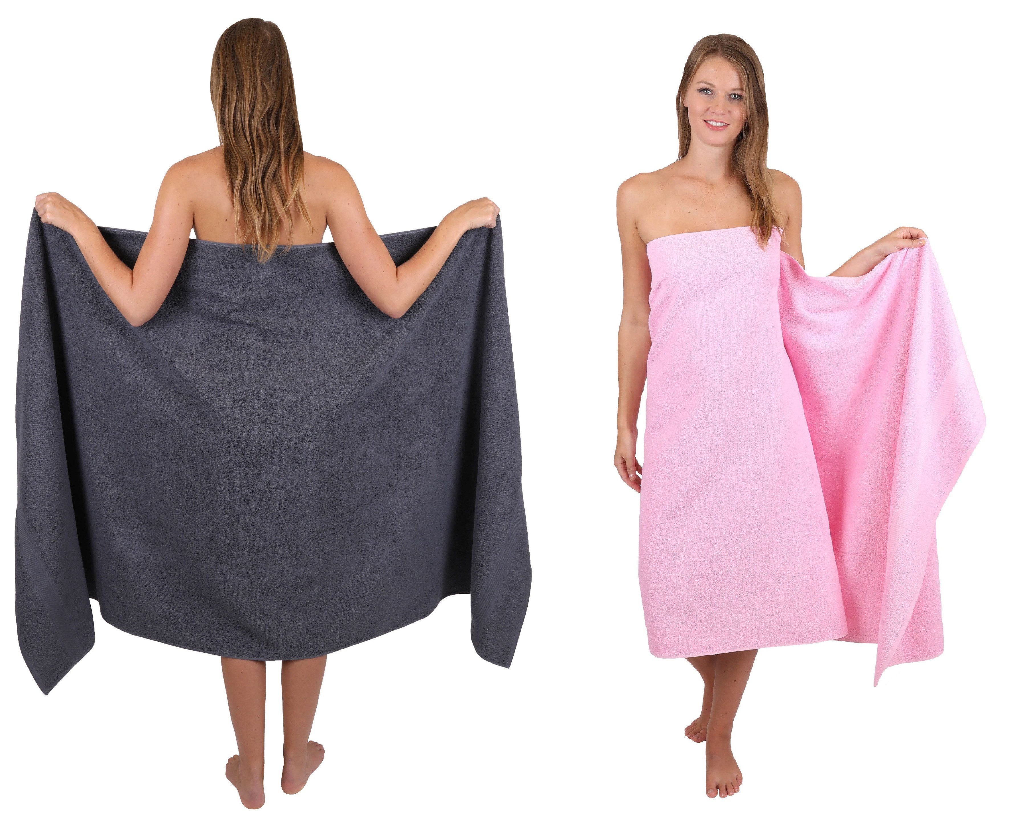 Badetuch 2 Stück Badetücher groß XXL PALERMO Розмір 100 x 200 cm