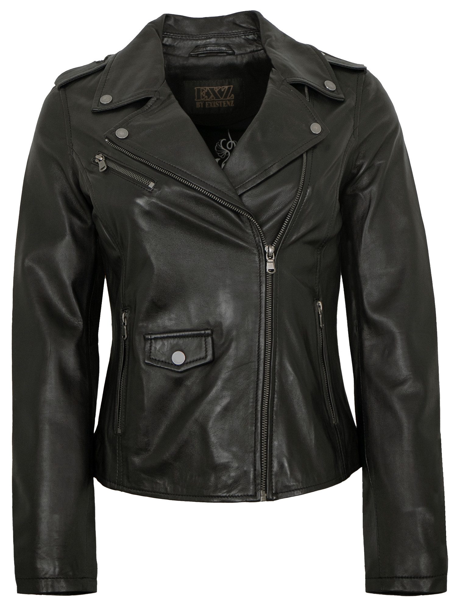 EXZ by Existenz Lederjacke 5576-5505 Existenz - Damen Lederjacke Bikerjacke günstig online kaufen