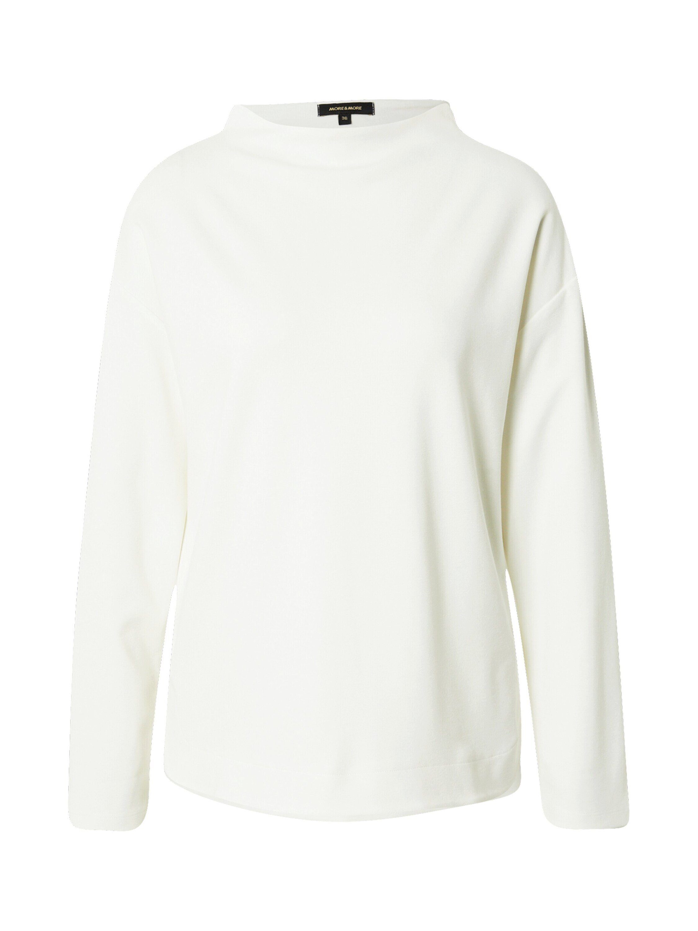MORE&MORE Sweatshirt (1-tlg) Plain/ohne Details ecru