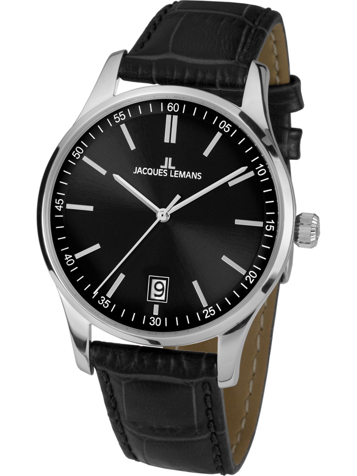 Jacques Lemans Quarzuhr Jacques Lemans Damen-Uhren Analog Quarz, Klassikuhr schwarz