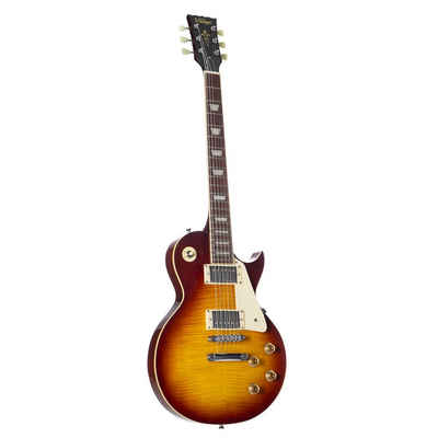 VINTAGE E-Gitarre, Reissued V100IT Flamed Iced Tea