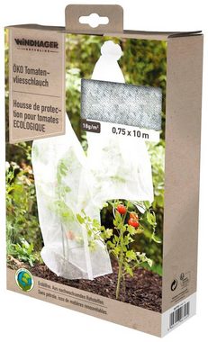 Windhager Winterschutzvlies Wachstumsvlies, Tomaten-Vliesschlauch, BxL: 75x1000 cm