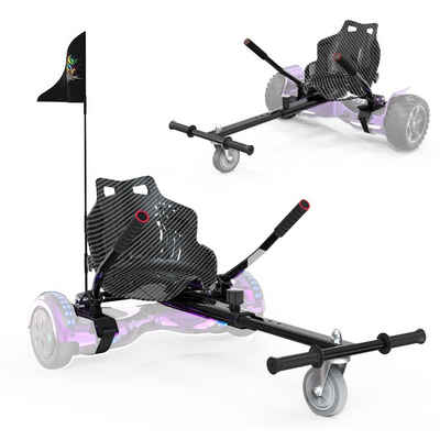 RCB TECH Balance Scooter Kart Sitz für 6,5"-10" Hoverboards, Go-Kart Zubehör für Balance Scooter