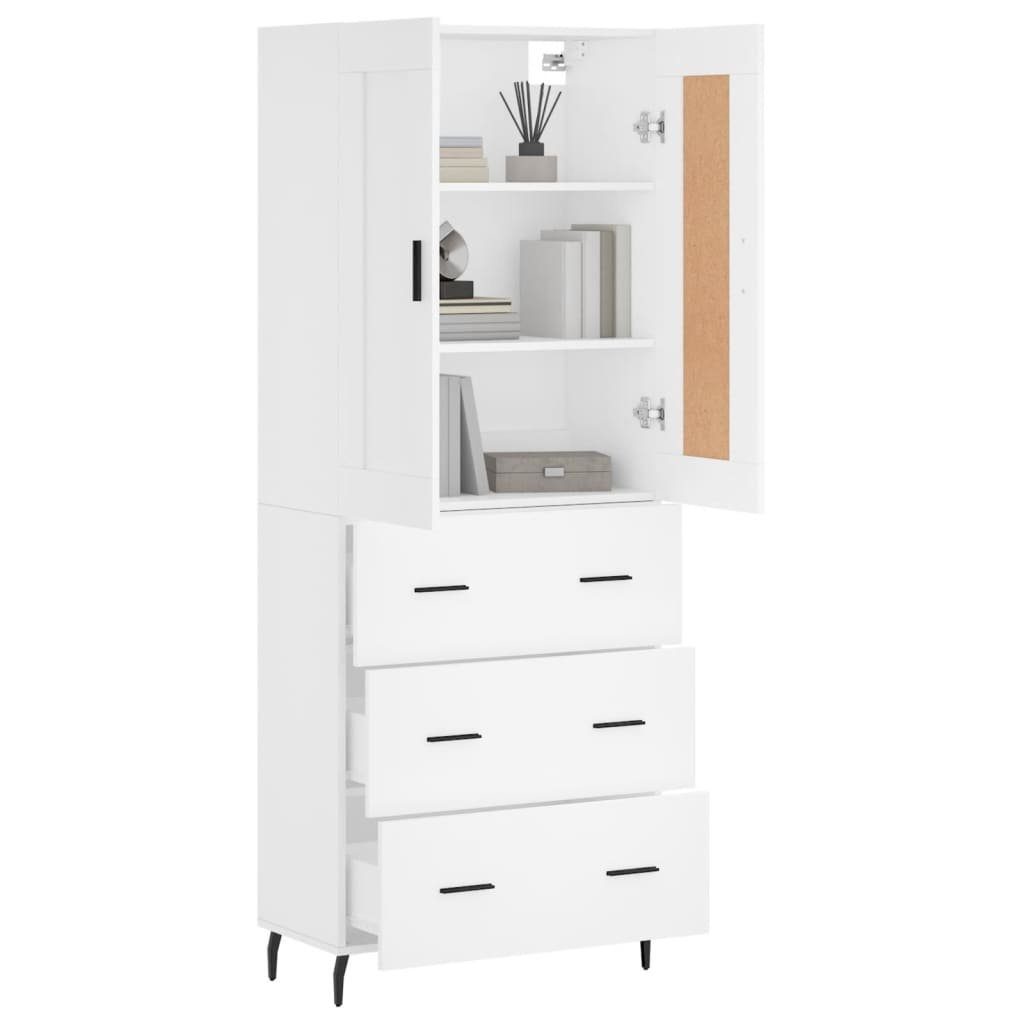 vidaXL Highboard Highboard Weiß 69,5x34x180 cm günstig online kaufen