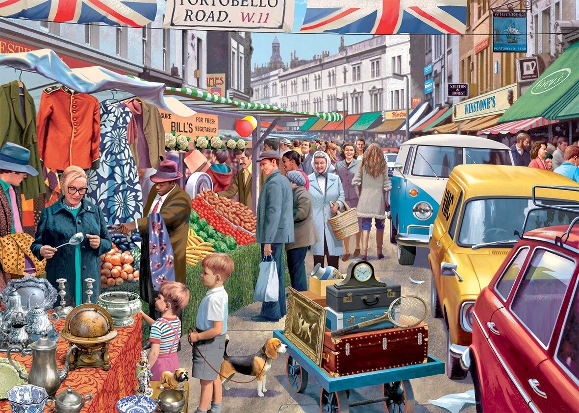 Falcon Puzzle Falcon Falcon Puzzle Portobello Road Market 1000 Teile, Puzzleteile