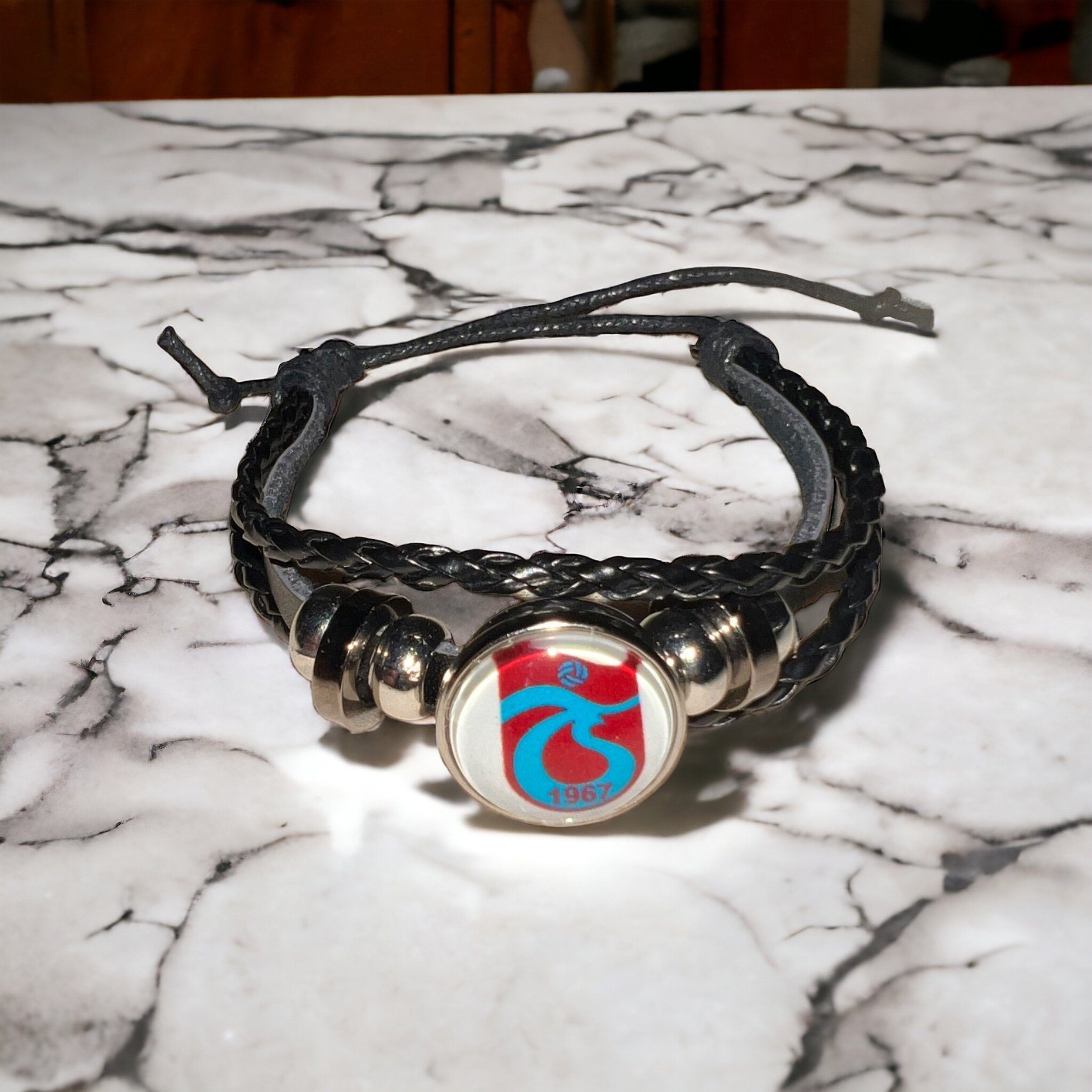 Stelby Armband mit Gravur Trabzonspor Armband 3D Gravur im Glas