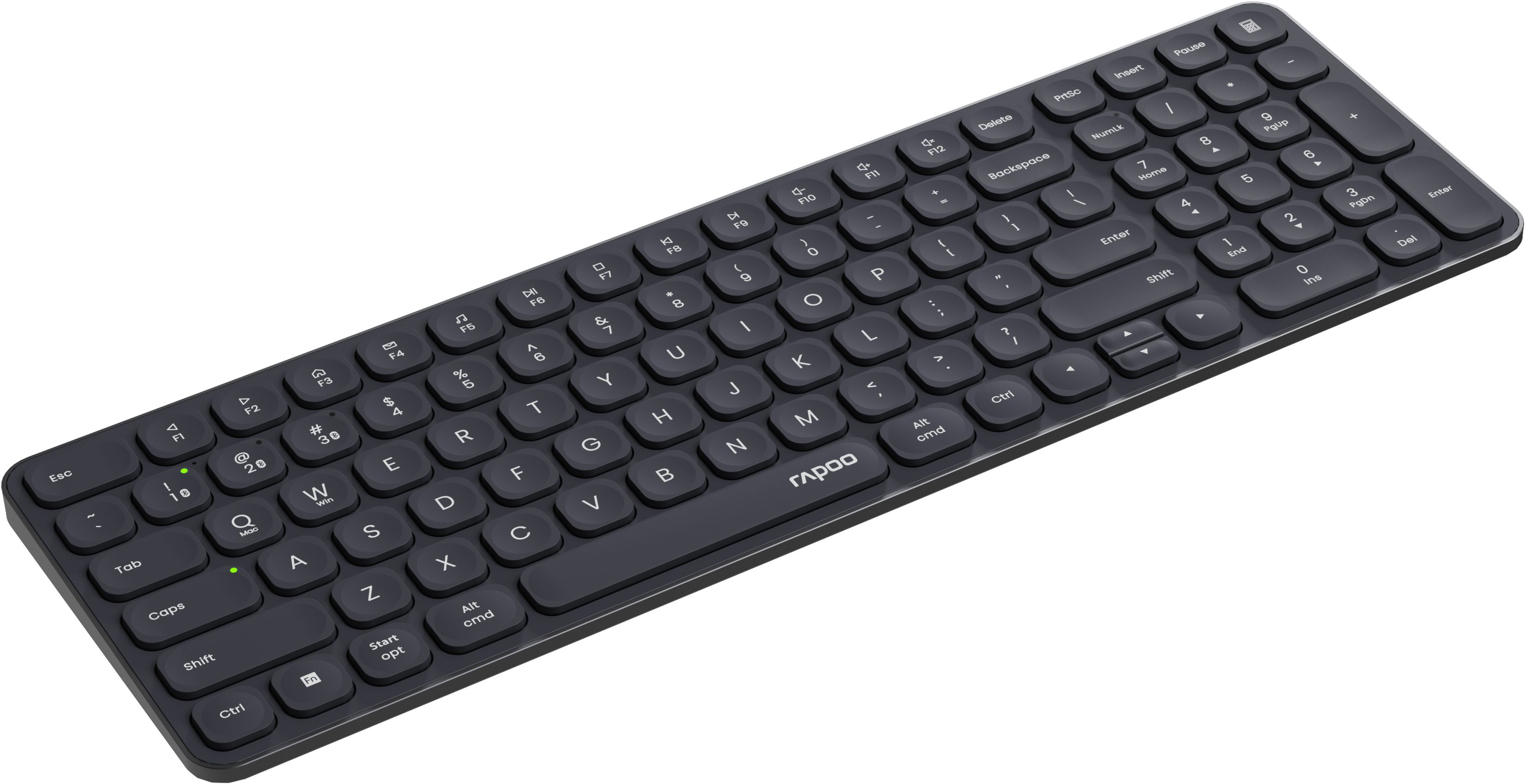 Rapoo E9710M Graues Multi-Modus Wireless Keyboard, Funk / Wireless-Tastatur (Plug & Play)