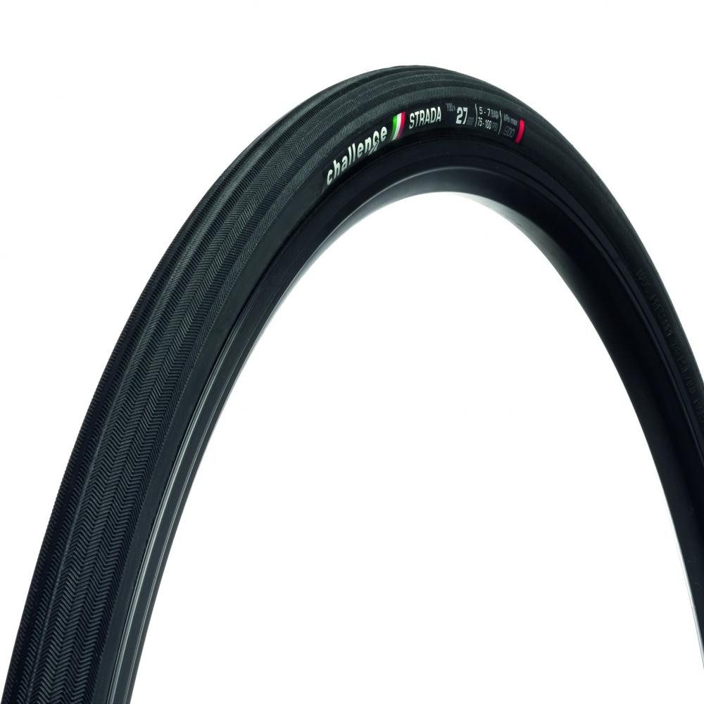 Challenge Fahrradreifen Challenge Road-Reifen Strada Race Clincher 27-622 Schwarz/schwarz - ko