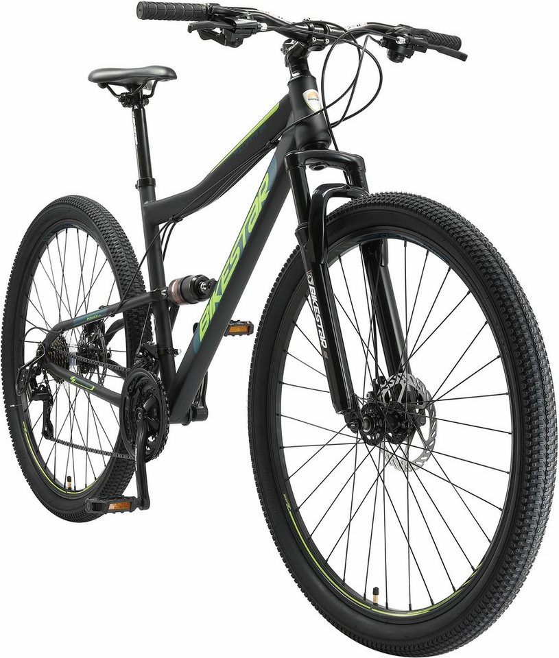 Thumbnail - Bikestar Mountainbike, 21 Gang Shimano RD-TY300 Schaltwerk, Kettenschaltung, für Damen und Herren, Kettenschaltung