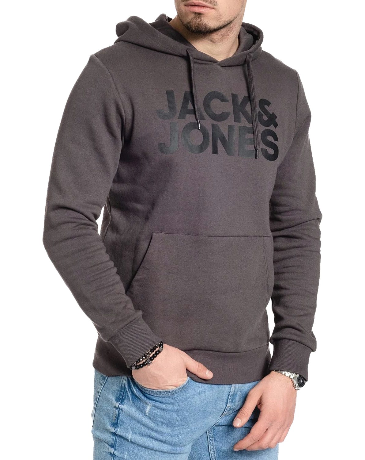 Jack & Jones Hoodie mit Kängurutasche, mit Kapuze, mit Logodruck