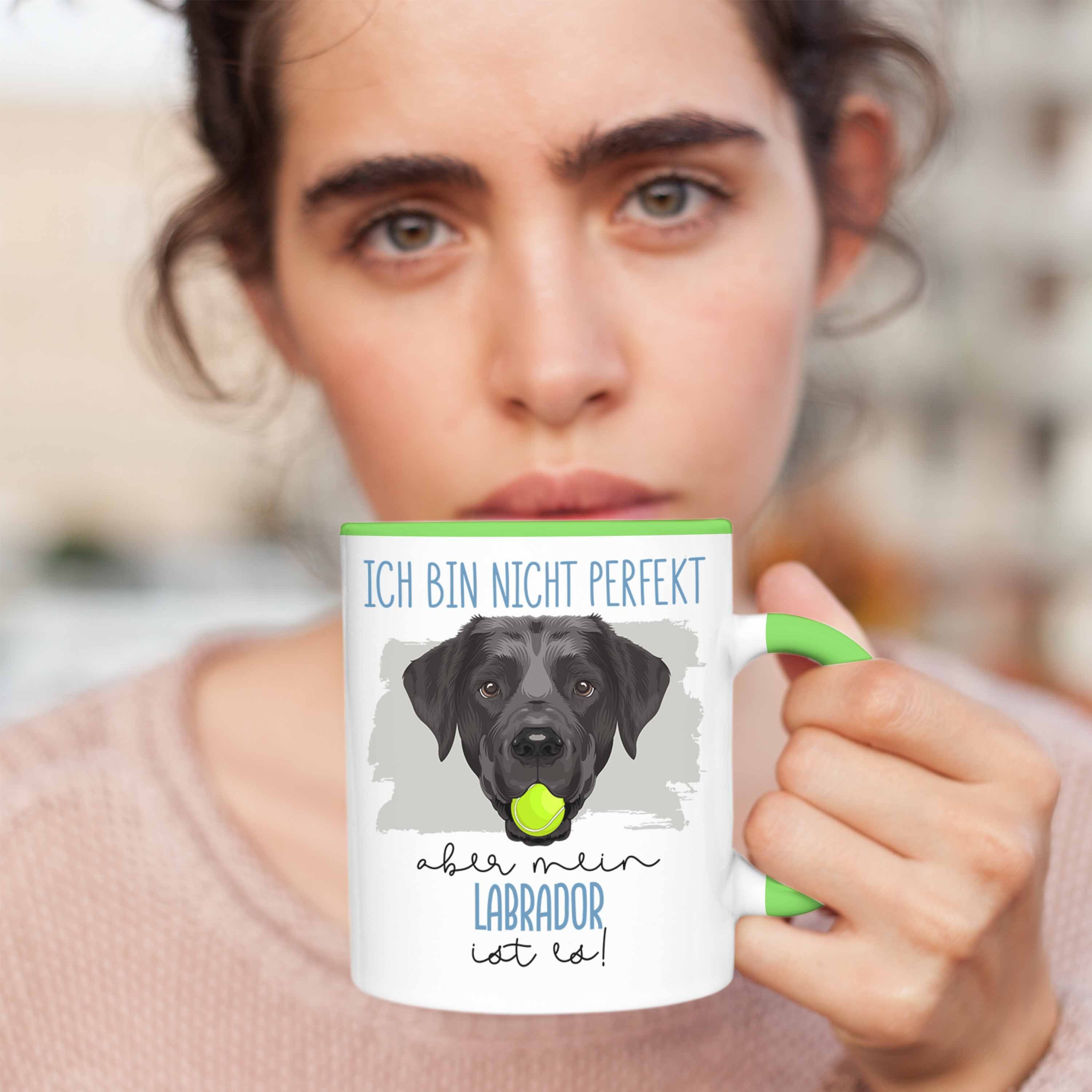 Geschenkidee Trendation Tasse Grün Labrador Lustiger Spruch Besitzer Geschenk Tasse Besitzer