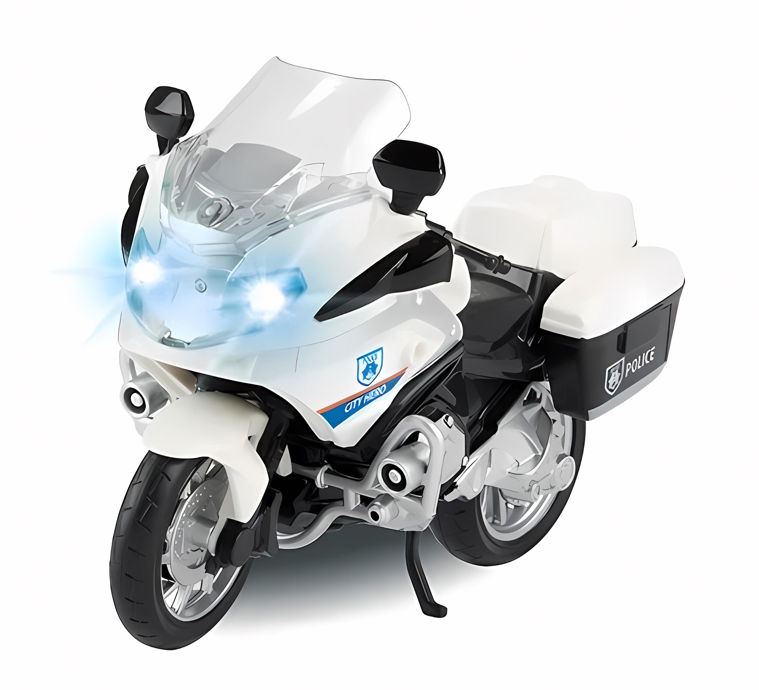 Toi-Toys Spielzeug-Motorrad POLIZEI MOTORRAD "Police" mit Licht und Sound 1:20 Polizeimotorrad 92, Modell Spielzeugmotorrad Spielzeug Polizeispielzeugmotorrad Bike