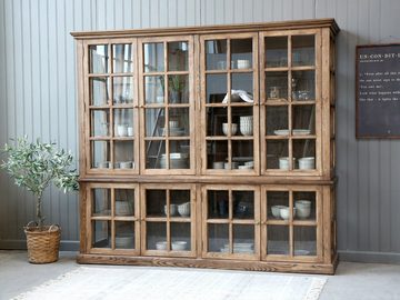 Chic Antique Vitrine antiker nschrank 8 Türen