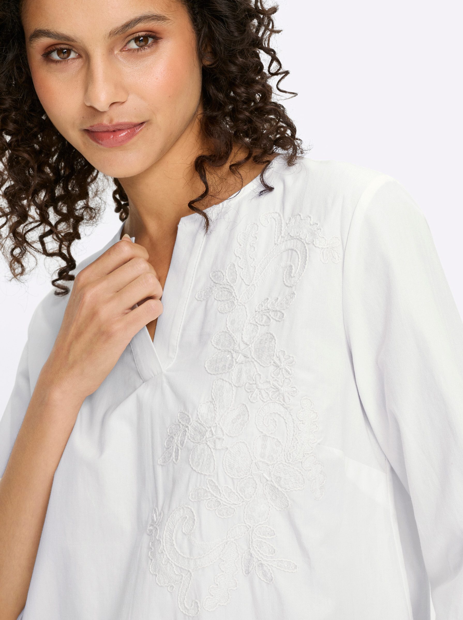 heine Klassische Bluse Bluse 3/4-Arm