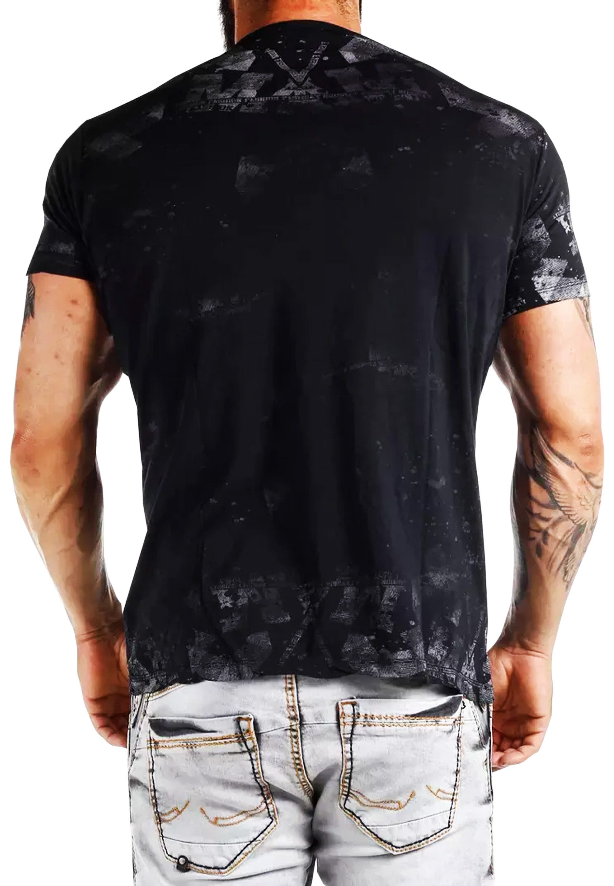 R-NEAL T-Shirt Original T-Shirt Rundhals X V-Neck Shirt Verwaschen Vintage günstig online kaufen