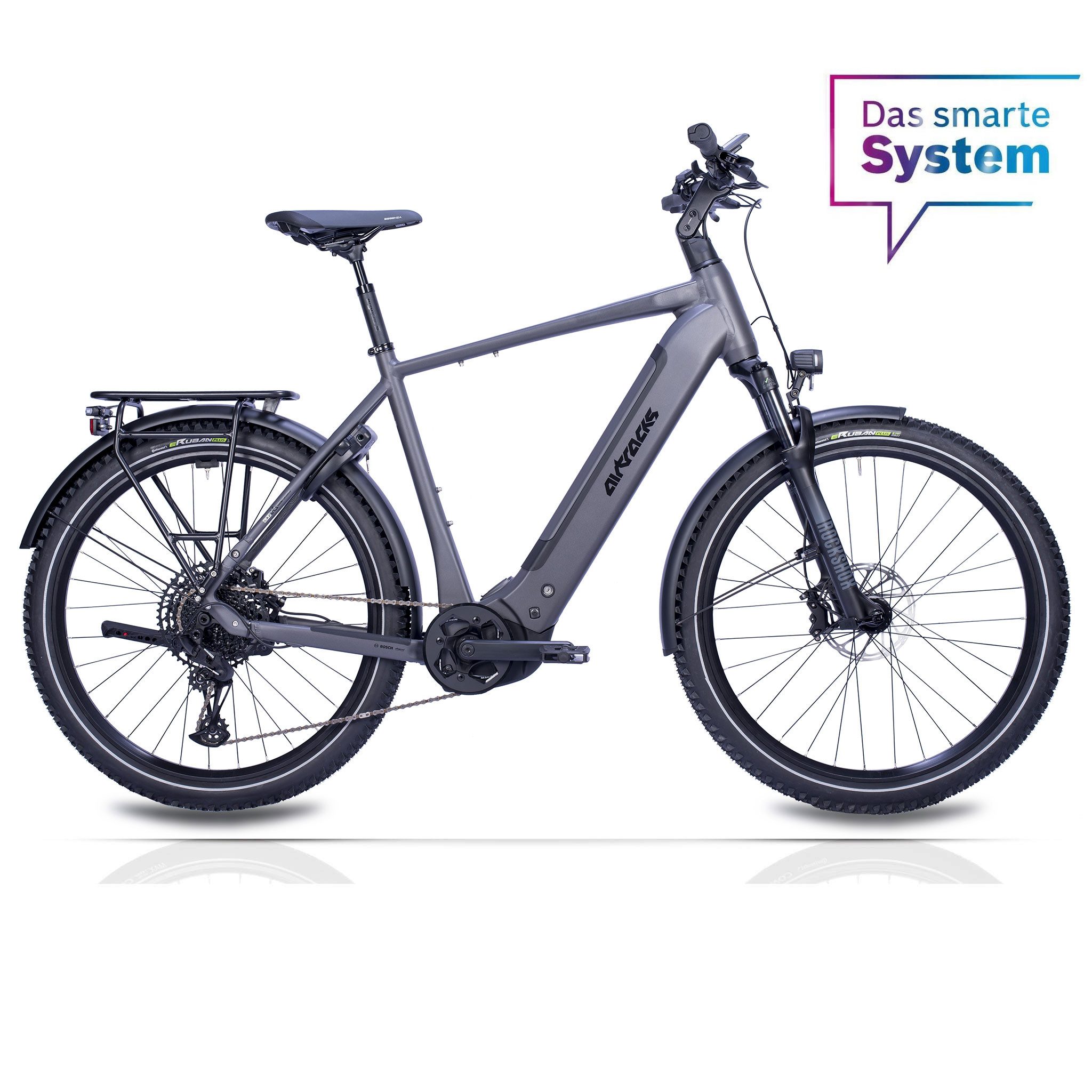 Airtracks E-Bike Trekkingrad 27,5" Herren E-BIKE SUV TERRA CX2 BOSCH PERFORMANCE LINE PX (Smart), 12 Gang SRAM SX EAGLE Schaltwerk, Kettenschaltung, Mittelmotor, 600 Wh, (Akku BOSCH POWERTUBE 600Wh Smart System), Display INTUVIA 100, Größen - 52cm 56cm 60cm - Mod. 2026