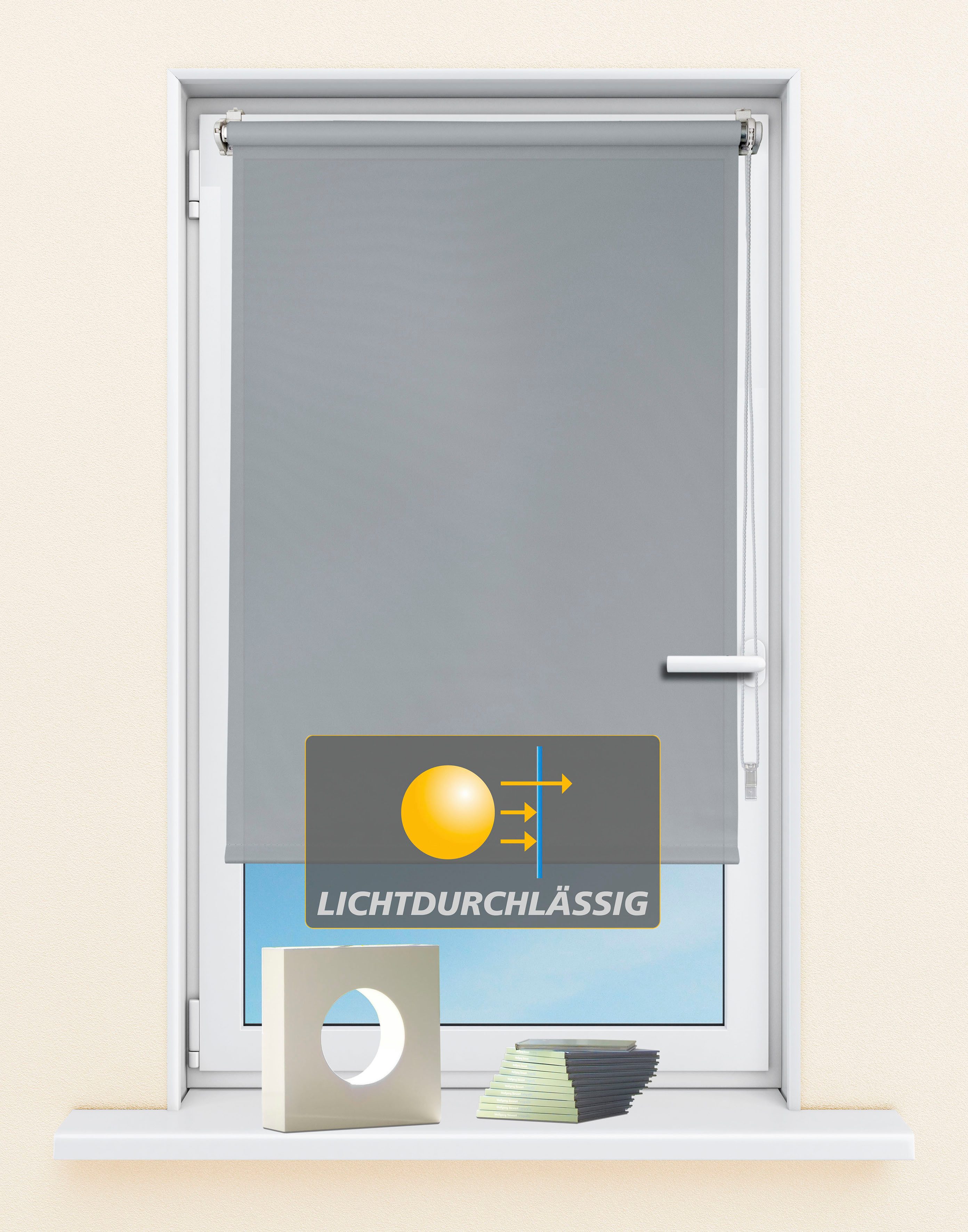 Seitenzugrollo Seitenzugrollo 'Ida', Lichtschutz, Klemmfix, ohne günstig online kaufen