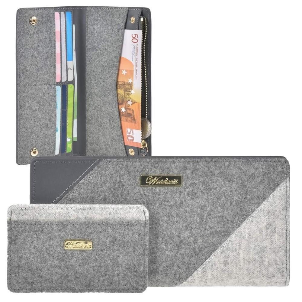Waidzeit Austria Geldbörse Schladminger Loden (2tlg. Set), Portemonnaie, mit 6 Kartenfächern, für Damen, mit extra Kartenetui