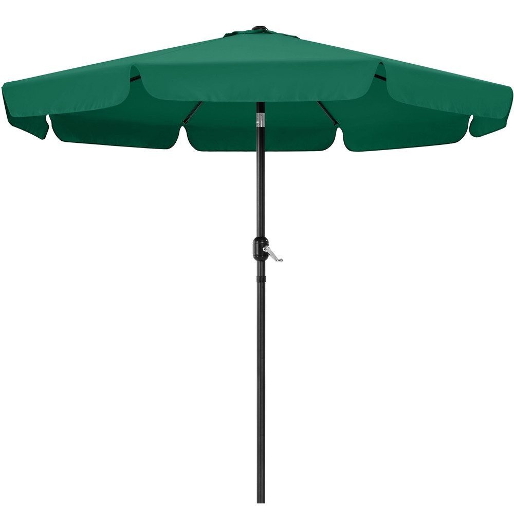 Yaheetech Sonnenschirm ∅ 268 cm, Gartenschirm mit 8 Metallstreben & Kurbel, UV-schutz, neigbar