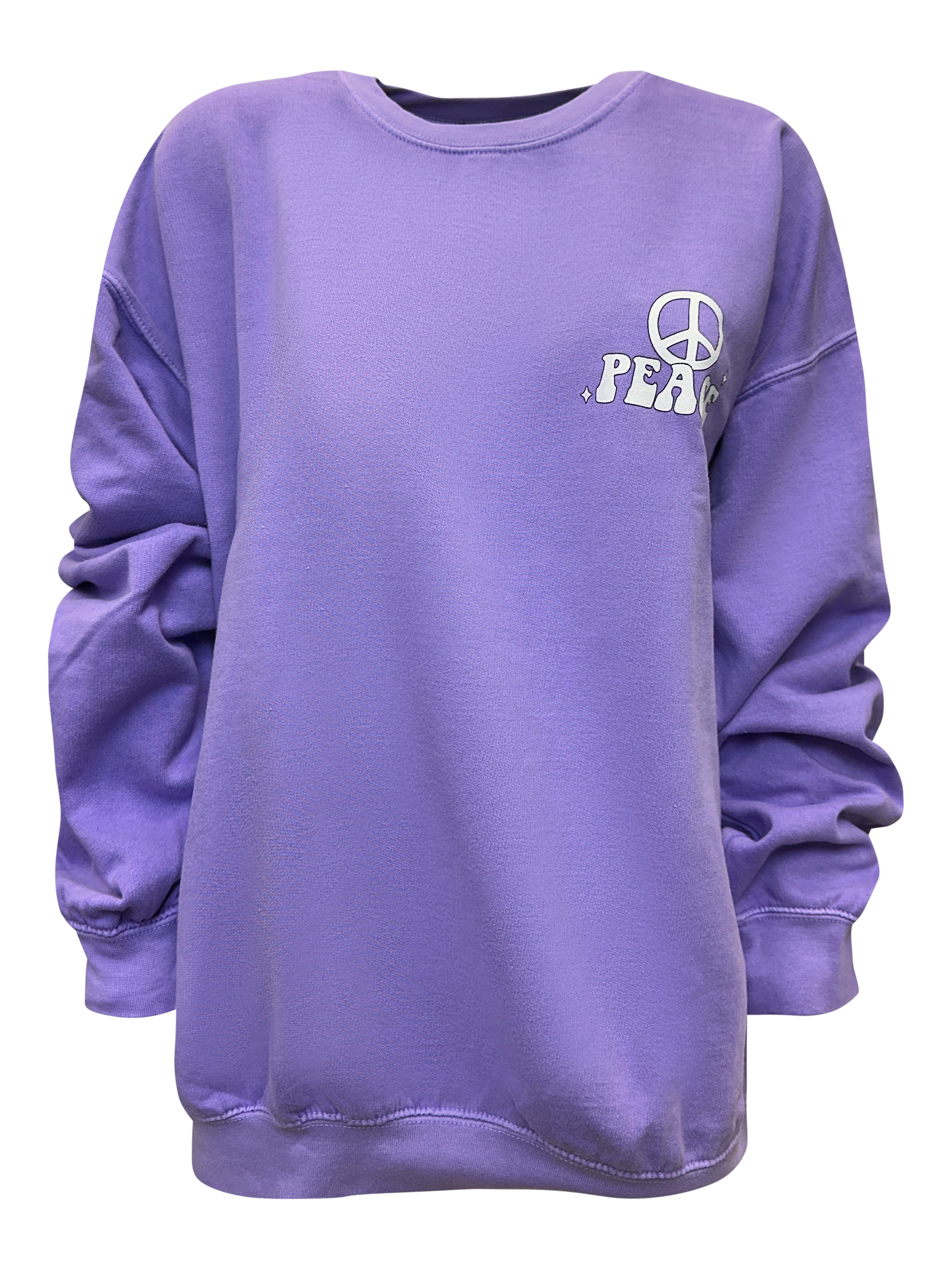 Worldclassca Longsweatshirt Worldclassca Oversized Sweatshirt PEACE Print L günstig online kaufen