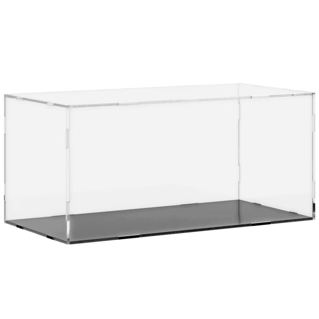 vidaXL Glasvitrine Vitrine Transparent 24x12x11 cm Acryl