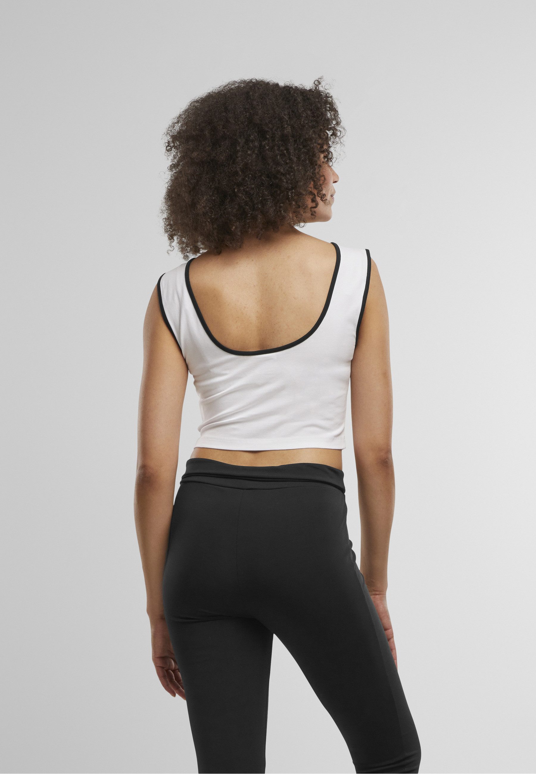 URBAN CLASSICS T-Shirt Urban Classics Ladies Contrast Cropped Top (1-tlg)