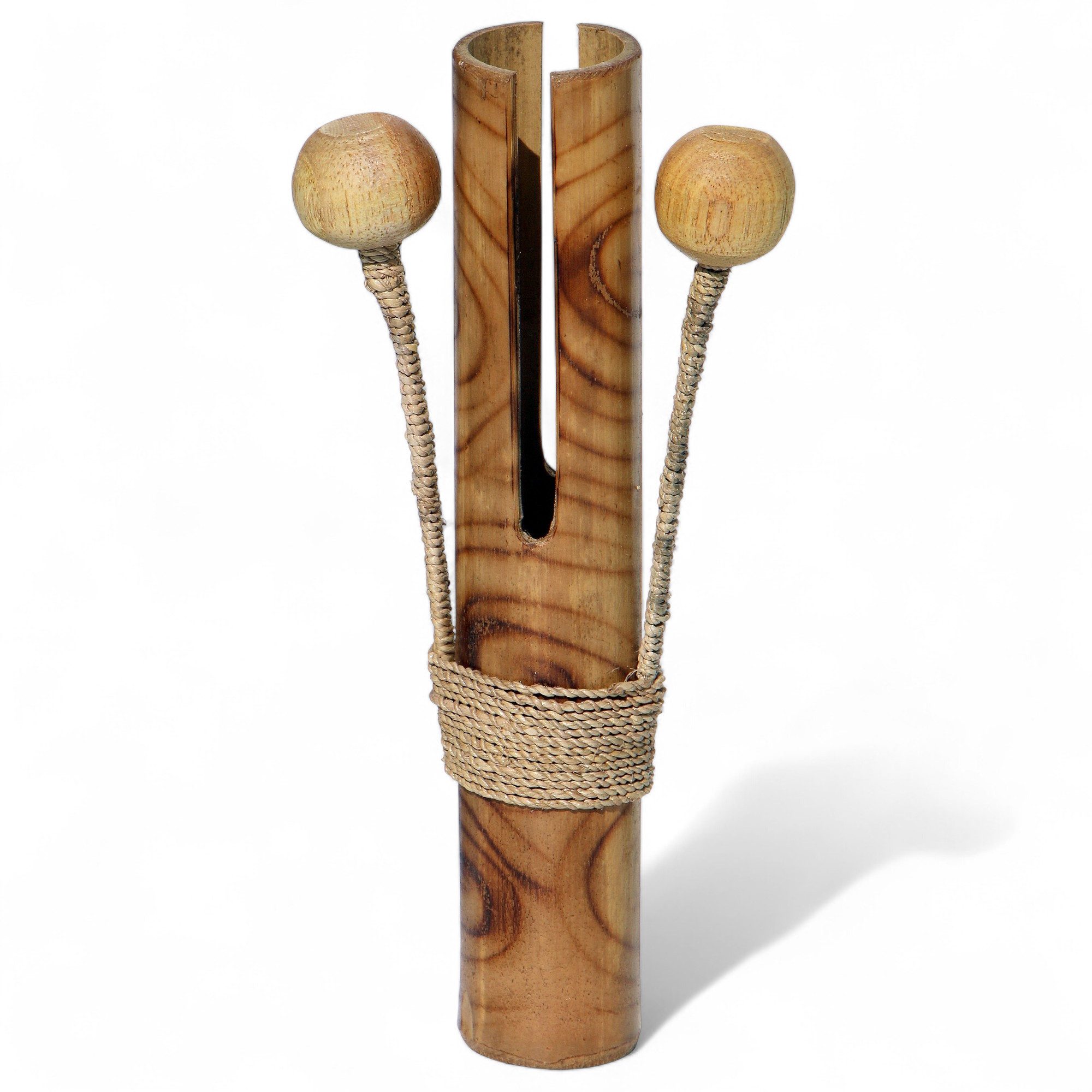 Wogeka Spielzeug-Musikinstrument Tok-Tok Klapper Rassel Bambus Musikinstrument