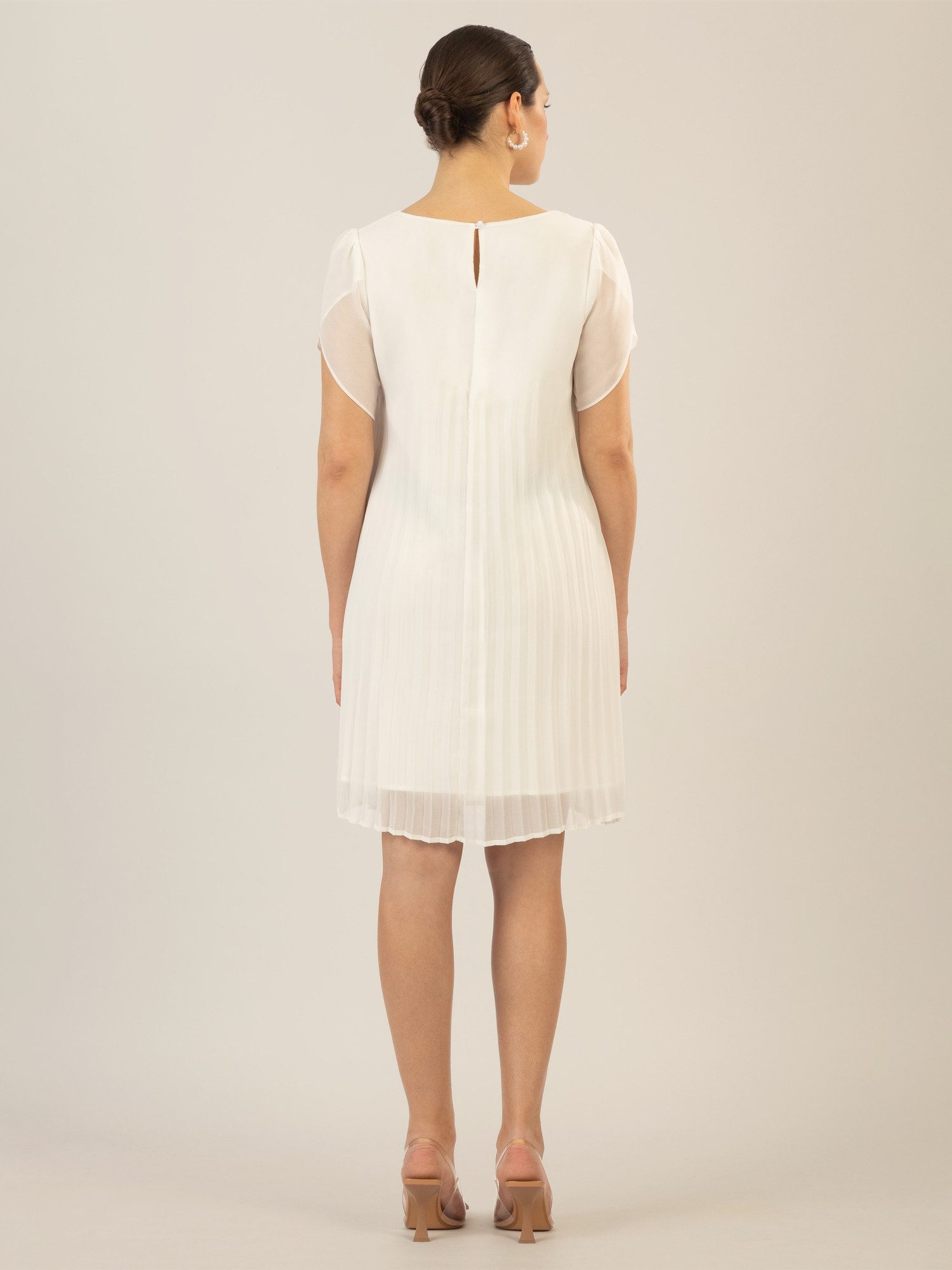 Apart Midikleid aus einem leicht körnigem Georgette