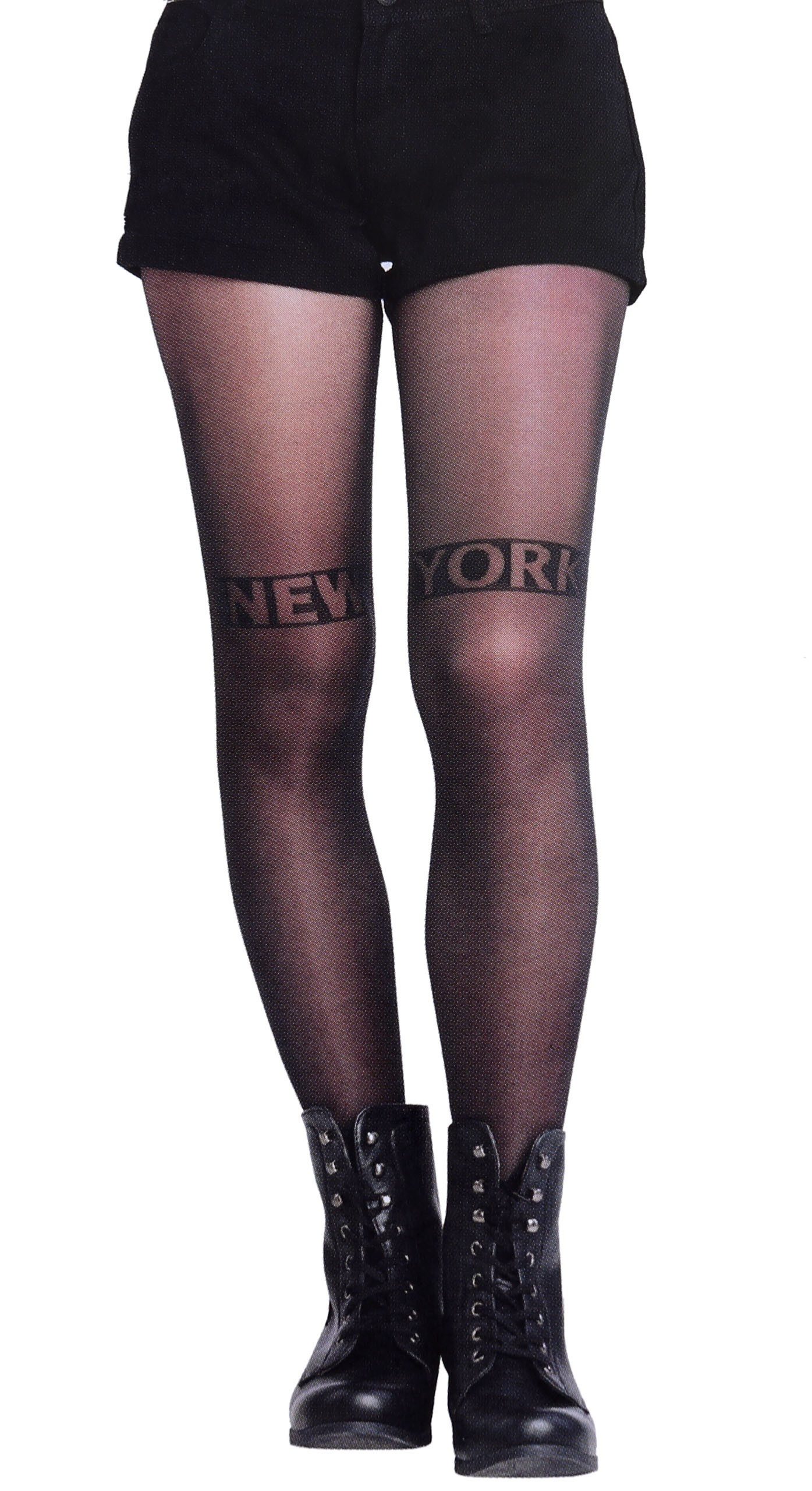 Sarcia.eu Haussocken Schwarze, feine Strumpfhose New York PRIMARK S-M