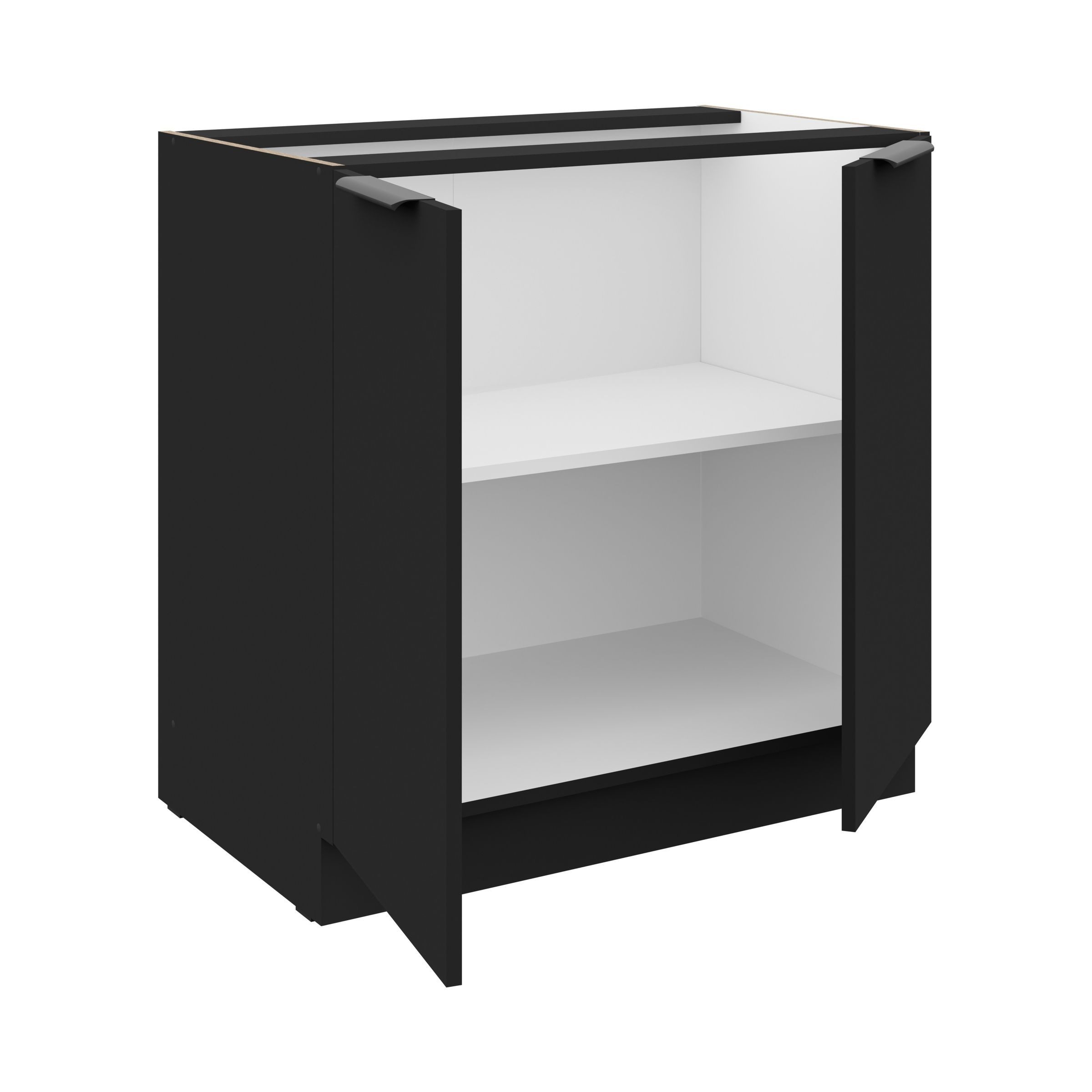 Küchen-Preisbombe Unterschrank 80 cm Küche SIENA Schwarz Küchenzeile Küchen günstig online kaufen