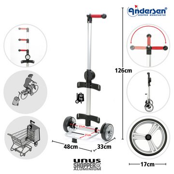 Andersen Einkaufstrolley Unus Shopper mit Tasche 360° Grad Mole mit Nr. 2 oder Nr. 8