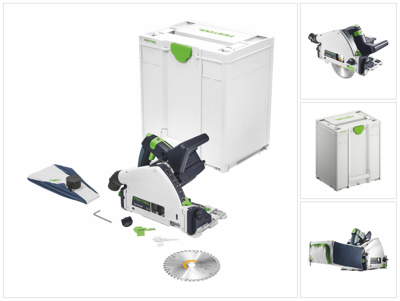 FESTOOL Tauchsäge TSC 55 KEB-Basic Akku Tauchsäge 18 V / 36 V (2x 18 V) 160 mm Brushl