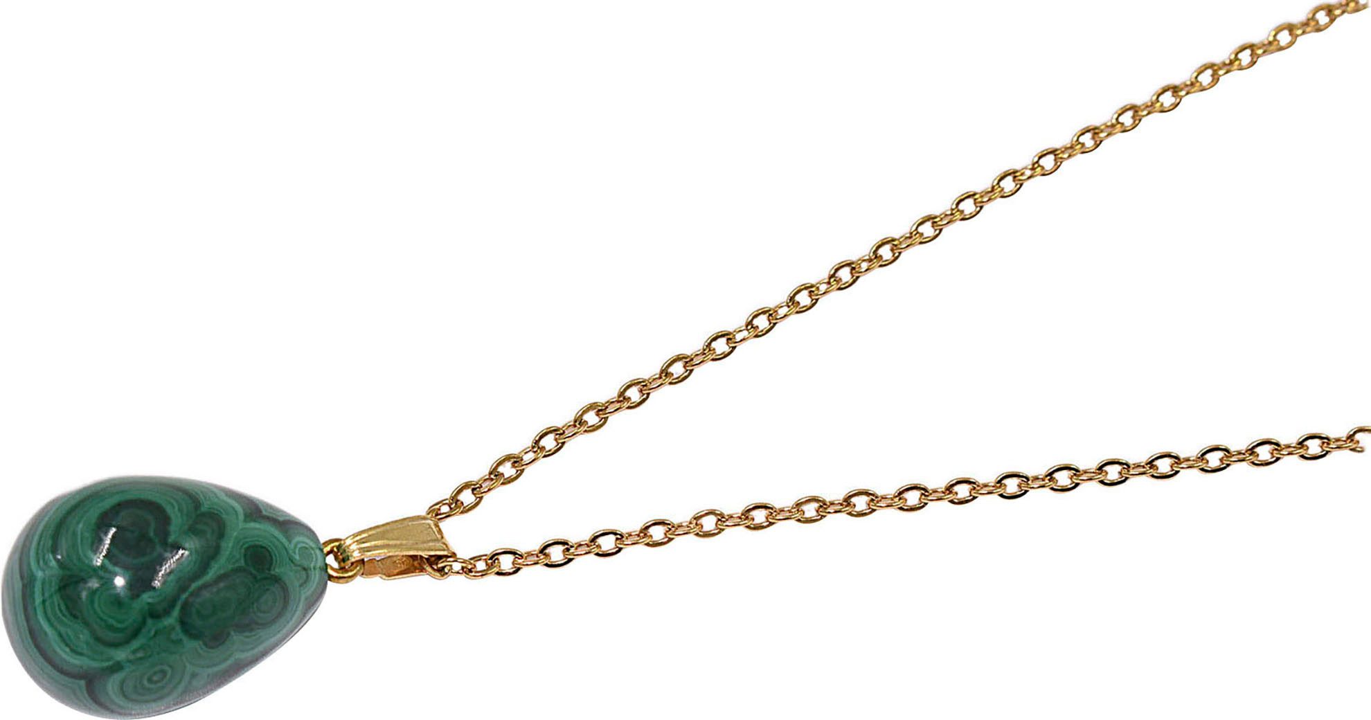Kette mit Anhänger Schmuck Geschenk Edelstahl Halsschmuck Halskette Ankerkette Tropfen