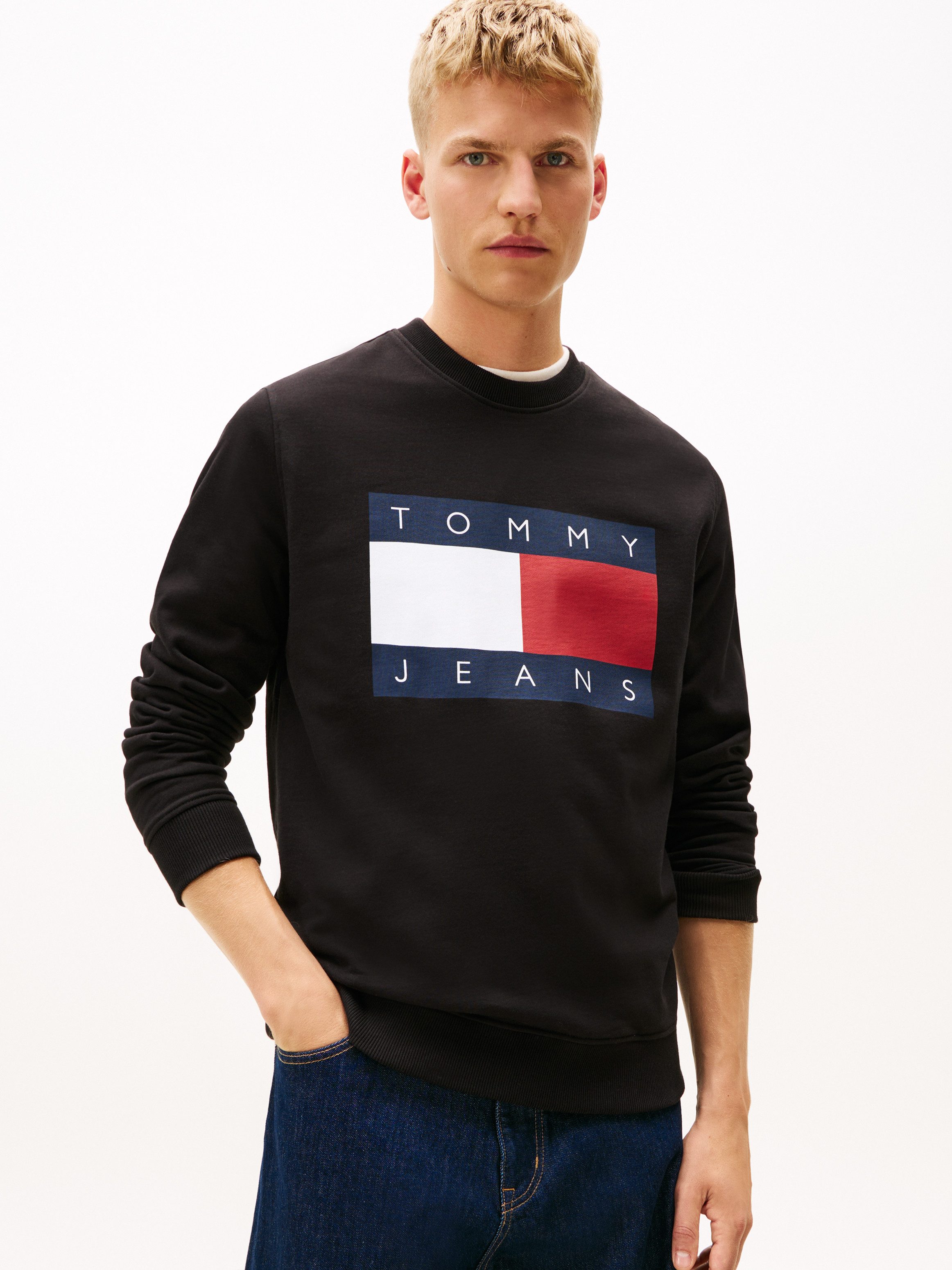 Tommy Jeans Sweatshirt TJM BIG FLAG CREWNECK regular fit