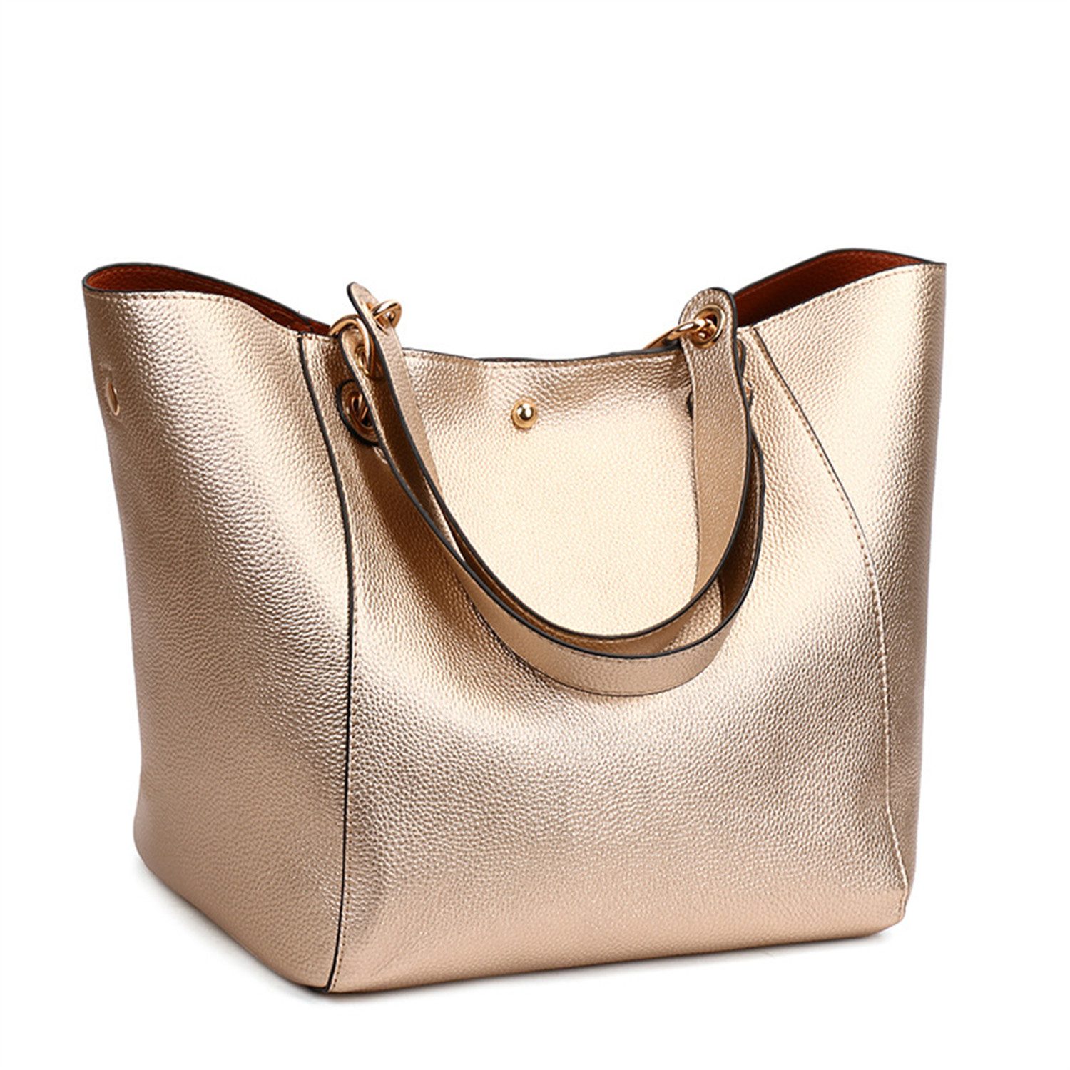 XDeer Schultertasche Damen-Shopper Tote Große Kunstleder-Handtasche, Wasserschutz & Ledergriff - Perfektes Geschenk für Frauen