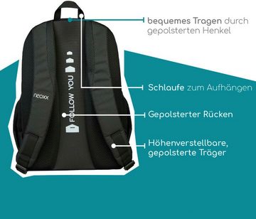 neoxx Schulrucksack Fly, Wool the World, aus recycelten PET-Flaschen