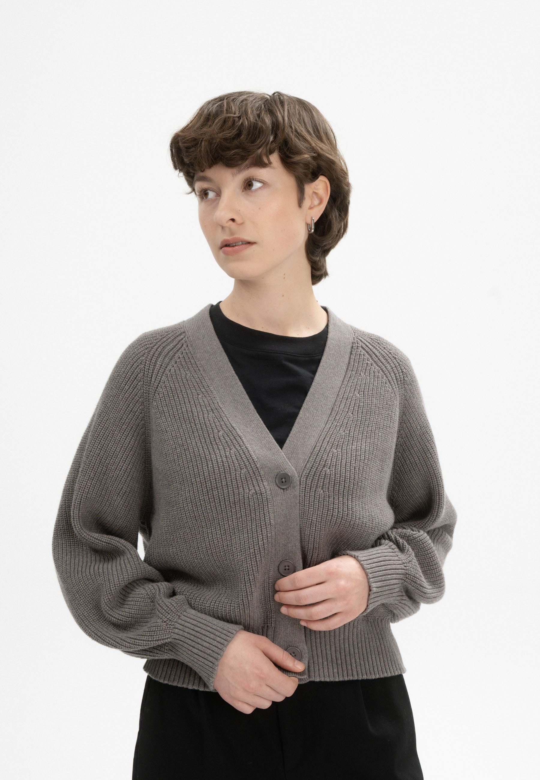 MELA Cardigan Damen Rippstrick Cardigan BHUMA günstig online kaufen