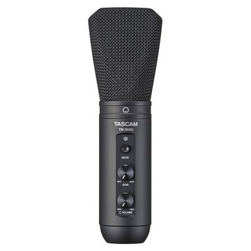 Tascam Mikrofon TM-250U, mit Gelenkarm Weiss
