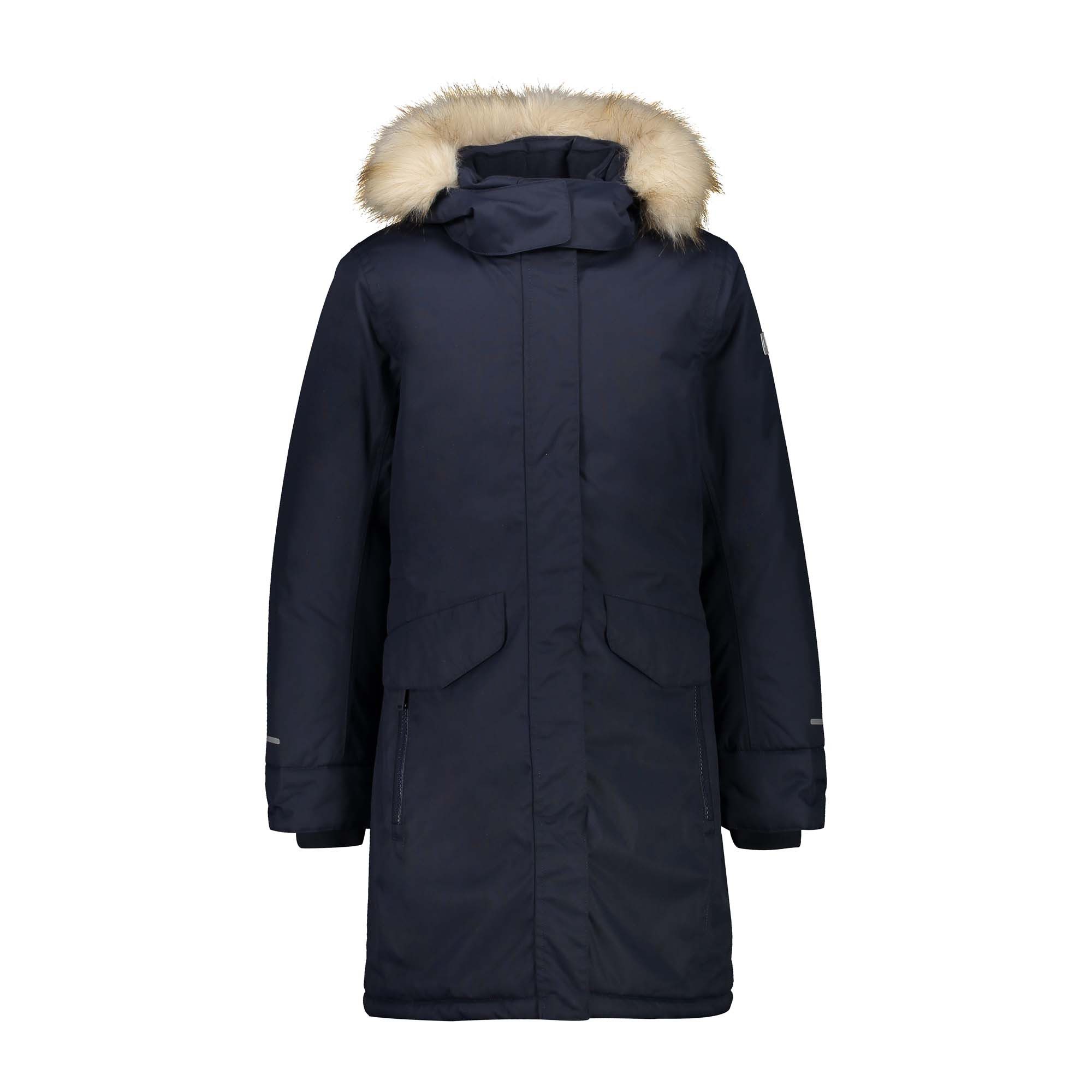 CMP Wintermantel CMP Mädchen Mantel GIRL LONG JACKET SNAPS HOOD 30K1405