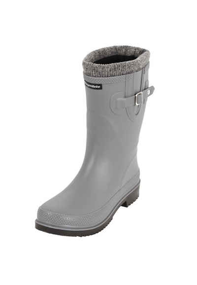 Regenliebe Pfütze-W Gummistiefel Halbschaft Regenstiefel mit Warmfutterstrumpf