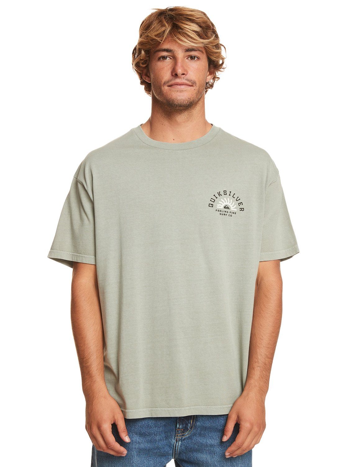Quiksilver T-Shirt Qs State Of Mind Iceberg Green