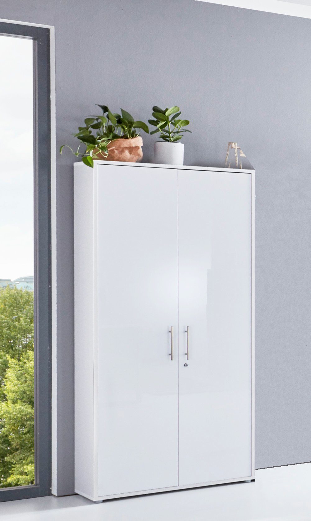 moebel-dich-auf Aktenschrank OFFICE EDITION (abschließbar, Metallgriffe, günstig online kaufen