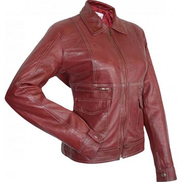 German Wear Lederjacke Trend 400J red Damen Lederjacke Jacke aus Lamm Nappa Leder Rot