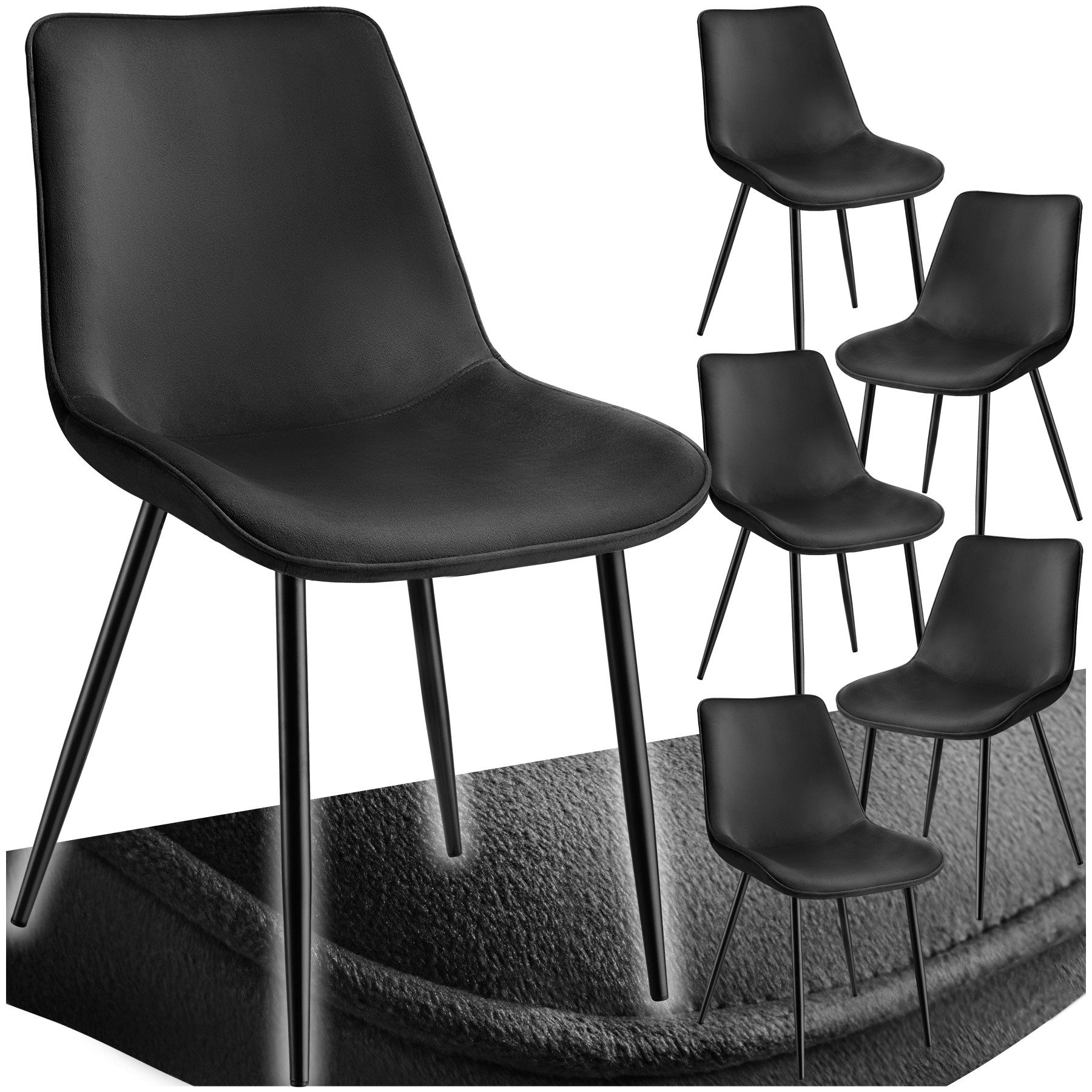 tectake Esszimmerstuhl Set Stuhl (Set., 6 günstig online kaufen