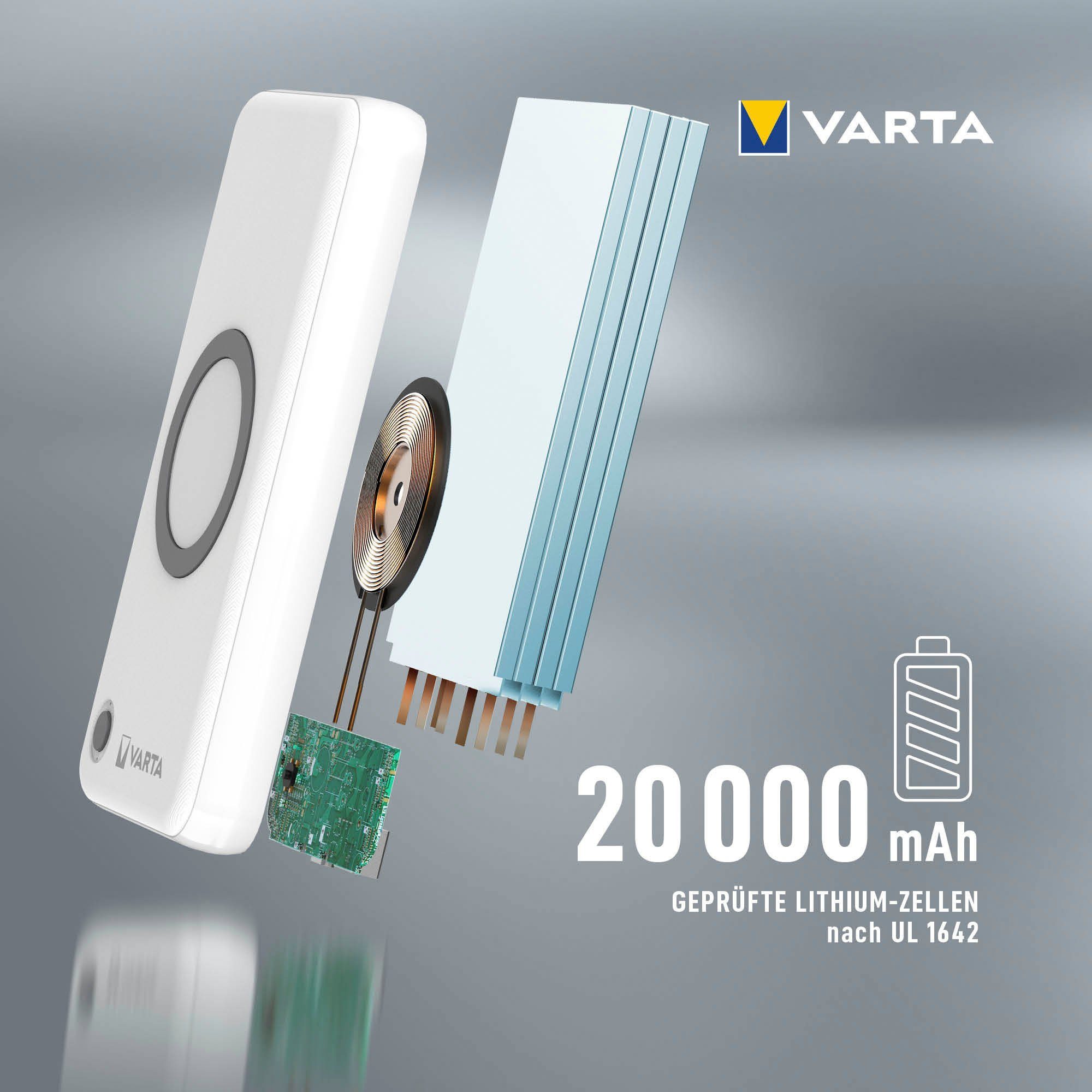 20.000 Power VARTA Wireless Bank Batterie-Ladegerät