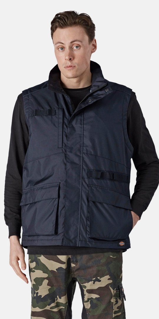 Dickies Arbeitsweste AWT Utility West NAVY mit Schlaufe zum Anbringen von Werkzeug