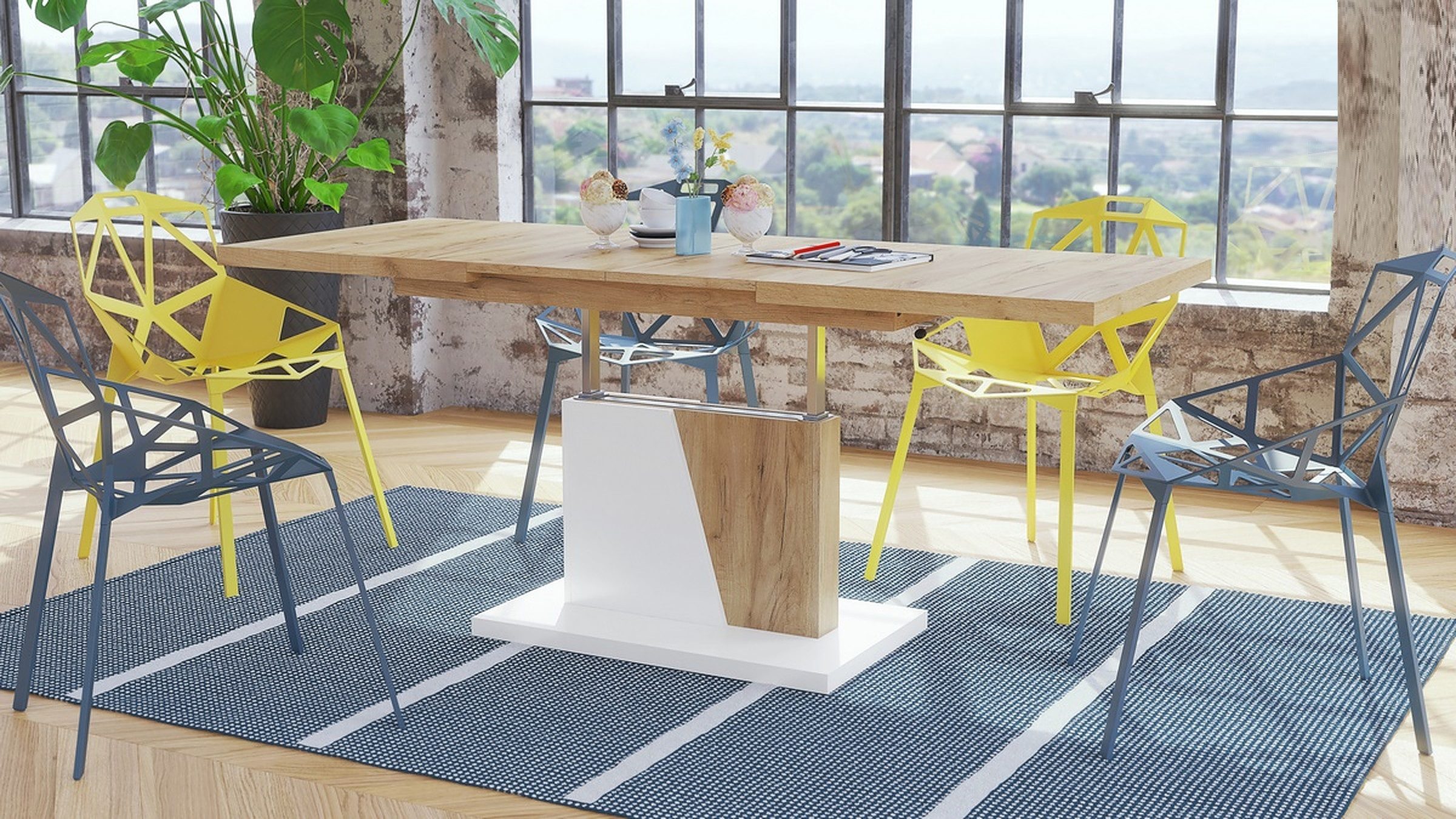 Mazzoni Couchtisch Grand Noir Eiche Gold günstig online kaufen